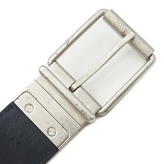 LOUIS VUITTON Belt Suntulle Boston 95 Leather Damier Infini Navy Orange