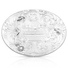 Montana Silversmiths Christian Cowboy Bright Cut Striking Buckle