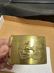 Vintage Royal Canadian Dragoons Belt Buckle AS IS