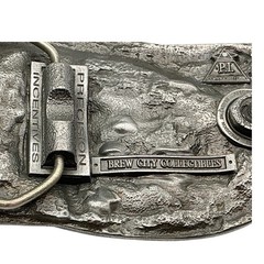 Vintage 1994 Brew City Collectibles The Turkey Hunter Belt Buckle Silver Tone