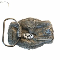 Great American Product Gap 1997 Pure Pewter Bald Eagle Belt Buckle Vintage