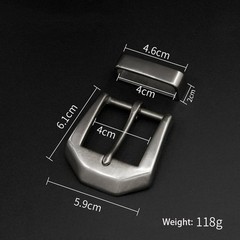Vintage Steel Belt Buckle Retro Square Frame Hardware Clothing DIY Accessory