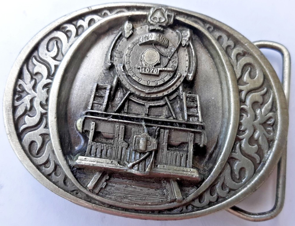 belt buckle 4070 Ex-Grand Trunk Western Light Mikado 2-8-2 train locomotive