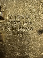 Vintage 1983 Front End Loader Bucket Machine NAP Inc.Solid Brass F09 Belt Buckle