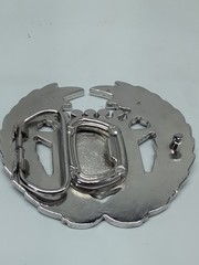 Cadillac Emblem Metal Belt Buckle Bottle Opener Chrome Enamel Vintage GUC