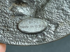 Siskiyou 1991 Metal Belt Buckle Eagle On Turquoise Buckle USA
