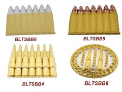 Western Real Cowboy Style Rodeo New Mens Womens Gun Bullets Metal Belt Buckle