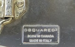 RARE DSQUARED2 MEN UNISEX BELT BUCKLE METAL .