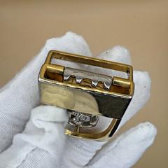 Vintage 70’s Nautical Anchor Gold Tone Sailor Belt Buckle 2&Prime;x1.5 appox EUC
