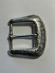 Western Women’s Belt Buckle Floral Boho 90s Rodeo Rockabilly Silver Tone