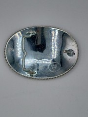 Montana Silversmiths Silver/Gold-Tone Oval Engraved « A » Western Belt Buckle
