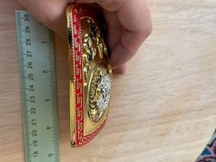 Western Buckle Gold Silver Longhorn Horseshoe Red 2 » Buckle Hebillas Vaqueras
