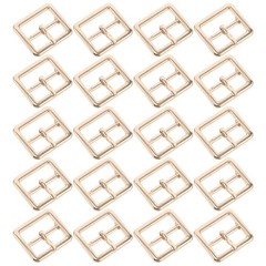 20 Pcs Metal Belt Buckle Center Bar Buckles for Belts Replacement