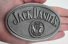 Vintage Jack Daniels Old No. 7 Whiskey Belt Buckle 2008 Silver tone