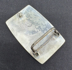 1950&rsquo;S EAGLE STERLING SILVER 38G HAND CRAFTED BELT BUCKLE ZUNI HOPI/NAVAJO? N473