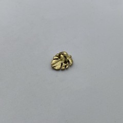 Leaf Design Sewing Button,Clothing Shank Button,Brass Sewing Button lot