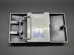 $100 Bill Benjamin Franklin Belt Buckle Combo With Hidden Flip Top Lighter New