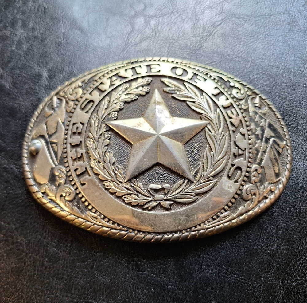 The Austin Collection The State of Texas Oversized Belt Buckle 6 x 4.25 inches