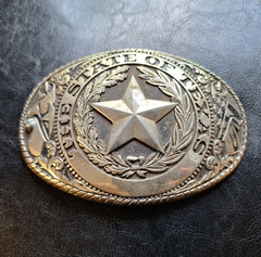 The Austin Collection The State of Texas Oversized Belt Buckle 6 x 4.25 inches
