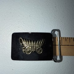 Wagon Cart Belt Buckle Approximately 2”x1.5” In Size