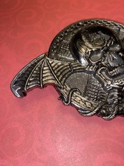 Vintage Avenged Sevenfold “Deathbat” (A7X) Skull Belt Buckle