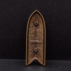Vintage Copper Western Flower Engraved Cowboy Belt Pin buckle For 1&Prime; Belt Strap