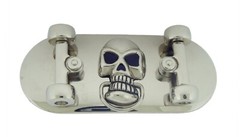 Skateboard Belt Buckles Skateboarders Skateboarding Skeleton Gold Silver Metal