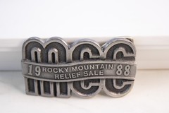 1988 Rocky Mtn MCC Mennonite Relief Sale Belt Buckle Ltd Ed #71/100 Denver CO