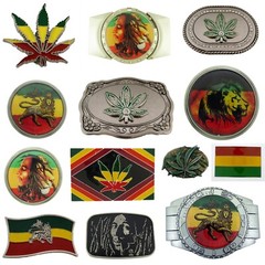 Marijuana Leaf Pot Hippie Stoner cannabis Weed Ganja Grass Herb Belt Buckle Goth