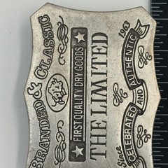 The Limited Vintage Belt Buckle Silver Tone First Quality Dry Goods Italy