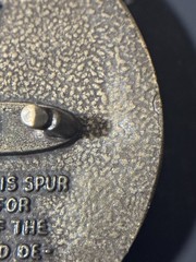 Vintage The Gal Leg Spinning Roulette Wheel Belt Buckle