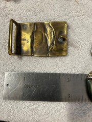 Vintage Modern Modernist Abstract Belt Buckle
