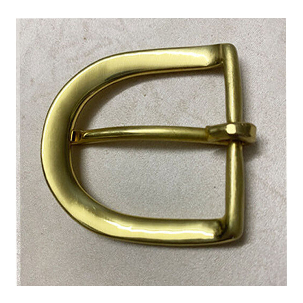 Solid Pure Copper Solid Belt Buckle Oval Center Bar Buckle – Fits 1-1/2&Prime; Belt