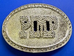 PIMP Word Statement Silver Color Hip Hop Punk Street Novelty Belt Buckle