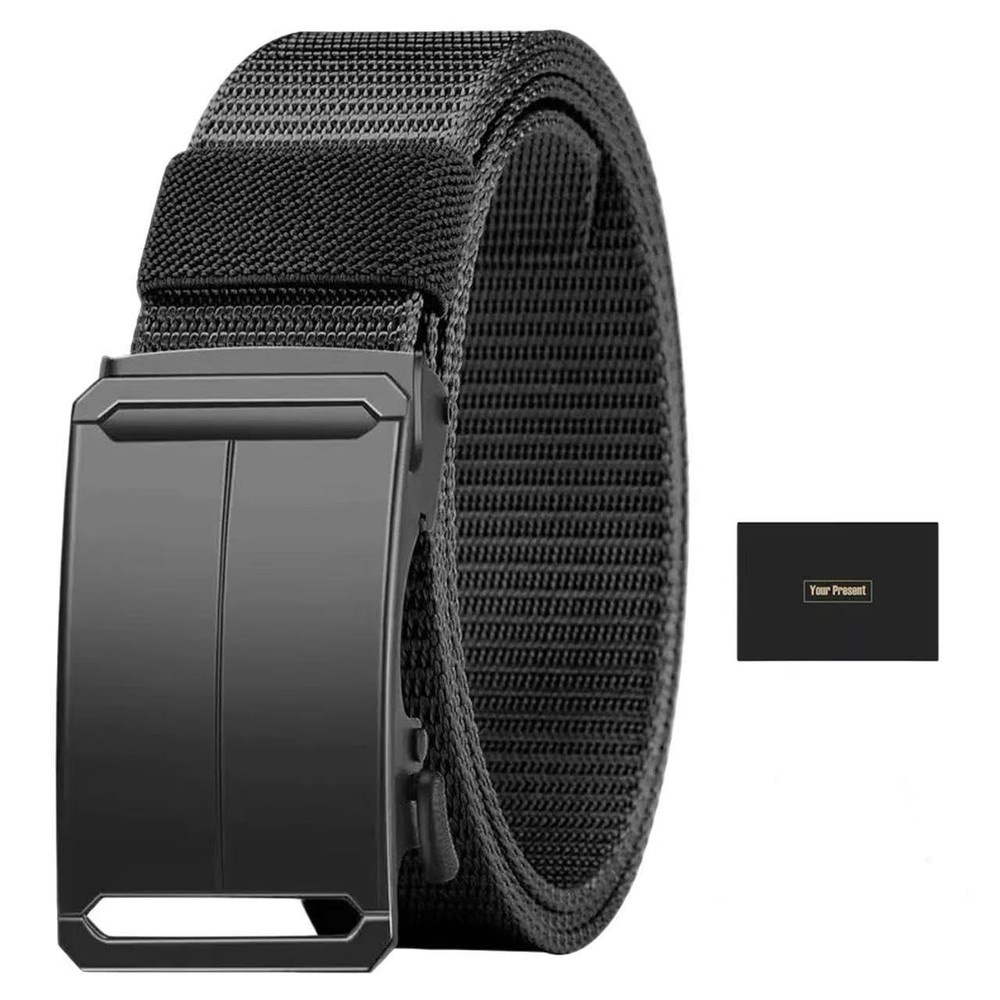 Flyhigter 1.5&Prime; Stretch Tactical Belt for Men, free size, Black