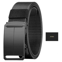 Flyhigter 1.5&Prime; Stretch Tactical Belt for Men, free size, Black