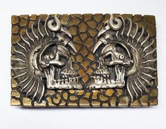 Gago Bronze And Silver Belt Buckle