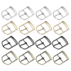 16Pcs 1&Prime; Single Prong Belt Buckle Roller Buckle Black/Silver/Light Gold/Brown