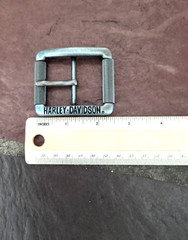 Harley Davidson Belt Buckle Nickel Silver Tone Motorcycles Bike Square