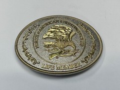 North American Hunting Club Belt Buckle Of Life Member Eagle Rifle Emblem