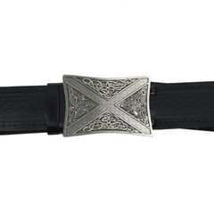 Celtic Saltire Kilt Belt Buckle – Made in Scotland