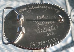 Jodi&rsquo;s Designs Rhineston Lizard Belt Buckle