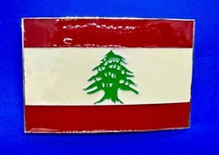 Lebanon Lebanese Liban National Flags Middle East Flag Belt Buckle