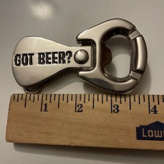 Got Beer Bottle Opener Belt Buckle: New, Great Condition, 4 Inch Long