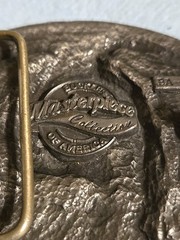 Vintage Buckles Of America Pewter Belt Buckle « America Love It or Give it Back »