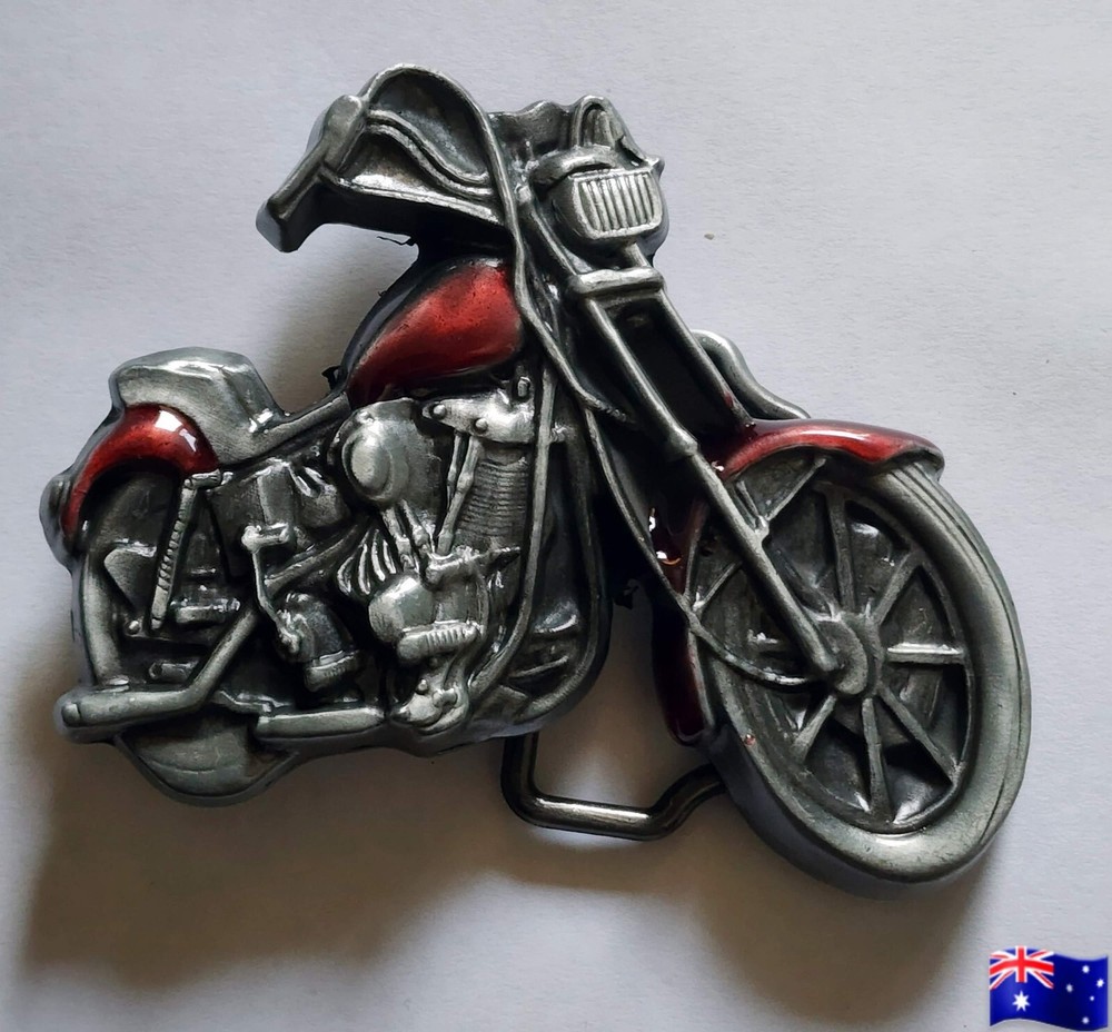 Belt Buckle Classic Motorbike Metal Buckle Size 8.5cm x 7cm Suit 4cm Belt Width