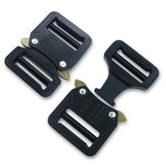 TXZWJZ Metal Dual Adjustable Tactical Belt 1inch(25mm), Black