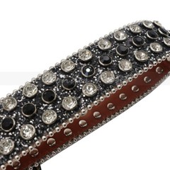 Men Women Rhinestone Belt Western Cowgirl Cowboy Crystal Diamond Studded Belts