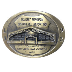 Quality Through Error-Free Reporting Harriman Dispatching Center NPS Buckle 1992
