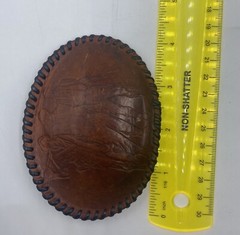 Vintage Military Soldiers Belt Buckle Leather Viet Nam Veterans Marines Army 60s